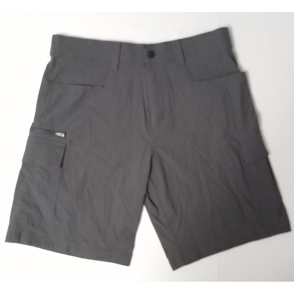 Orvis Shorts Mens Size 32 Gray Cargo Hiking Outdoor Nylon Spandex